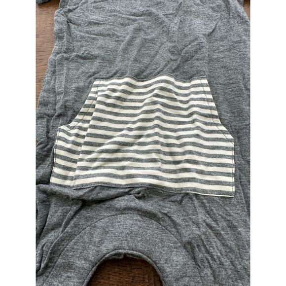 Moon + Beck Bamboo Bundle Short Sleeve Round Neck Romper Gray Size 3-6M NWT - Picture 4 of 9